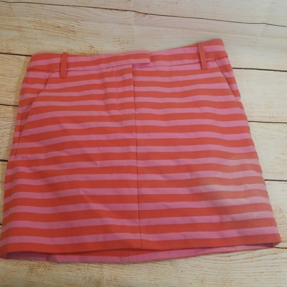 J. Crew mini striped candy cane skirt size 2